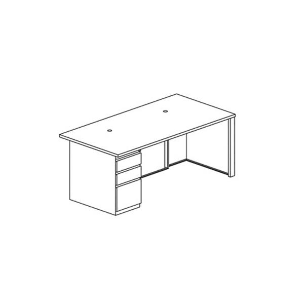 CSII™ Rectangular Desk, B/B/F, 36" D